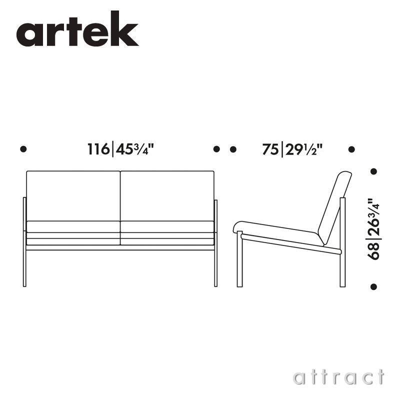 Artek アルテック KIKI SOFA キキ ソファ ラウンジチェア 1シーター 1P ...