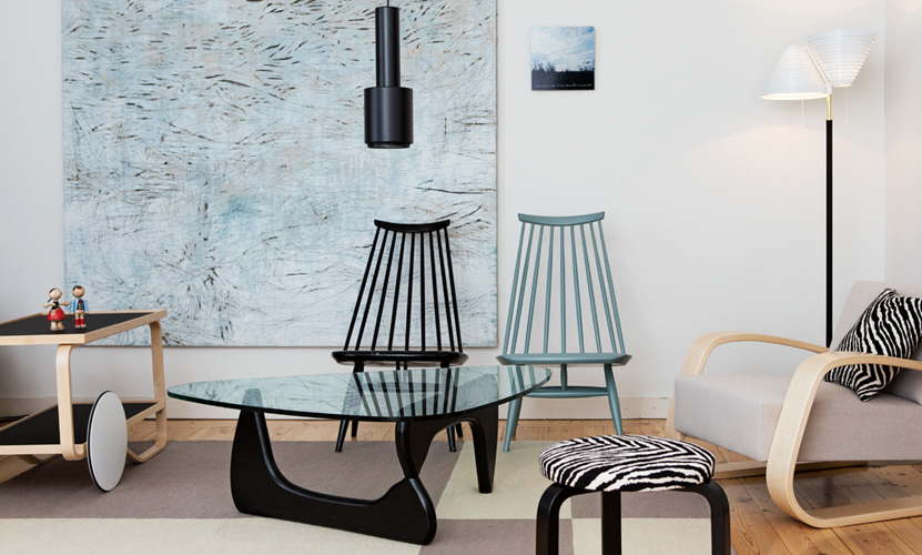 Artek アルテック Mademoiselle Lounge Chair マドモアゼル ラウンジチェア バーチ ラッカー塗装：2色 板座 デザイン：イルマリ・タピオヴァーラ