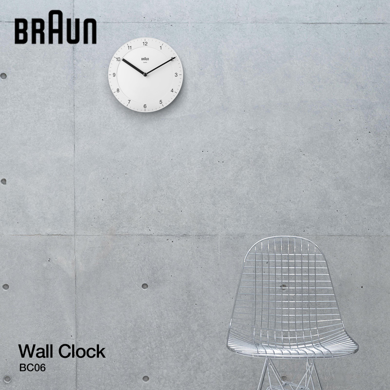 BRAUN ブラウン Wall Clock ウォールクロック 壁掛け時計 BC06