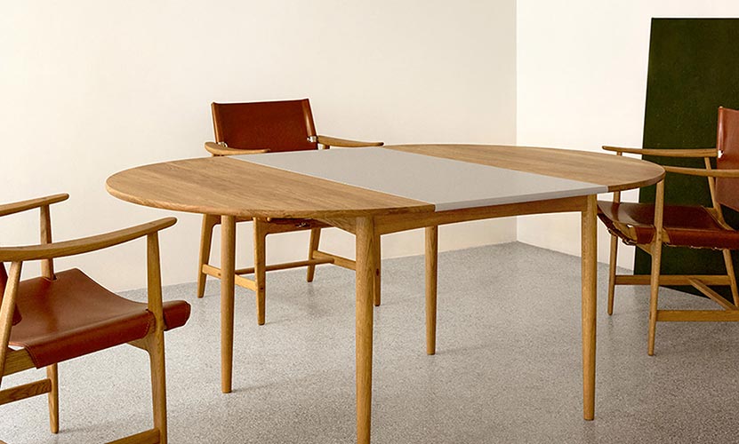 Carl Hansen & Son カール・ハンセン＆サン BM0121 伸長式 ダイニングテーブル W120-180cm オーク デザイン：ボーエ・モーエンセン