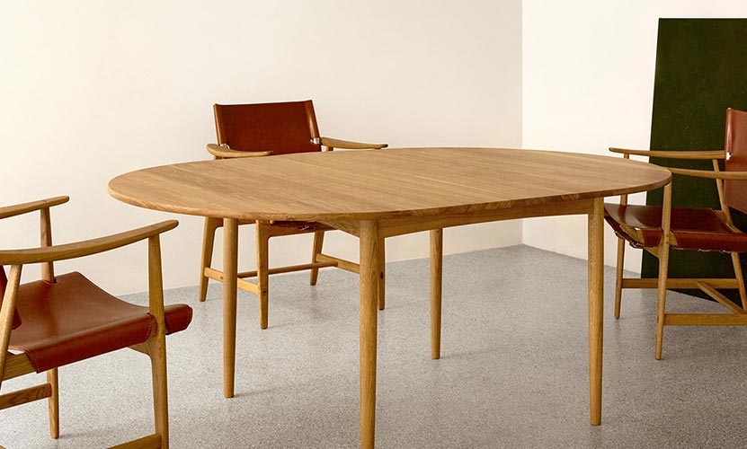 Carl Hansen & Son カール・ハンセン＆サン BM0121 伸長式 ダイニングテーブル W120-180cm オーク デザイン：ボーエ・モーエンセン