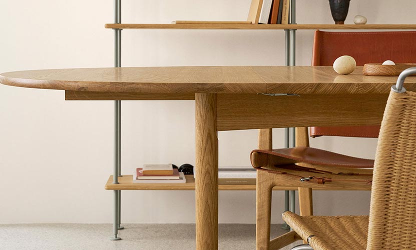 Carl Hansen & Son カール・ハンセン＆サン BM0121 伸長式 ダイニングテーブル W120-180cm オーク デザイン：ボーエ・モーエンセン