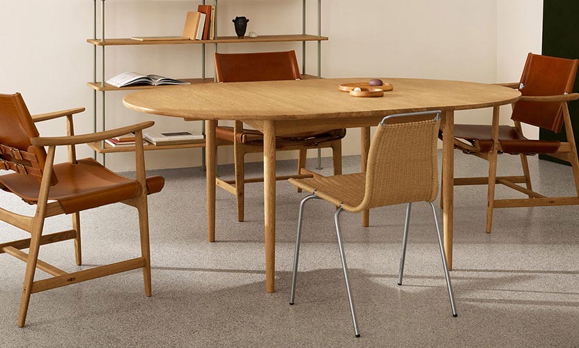 Carl Hansen & Son カール・ハンセン＆サン BM0121 伸長式 ダイニングテーブル W120-180cm オーク デザイン：ボーエ・モーエンセン