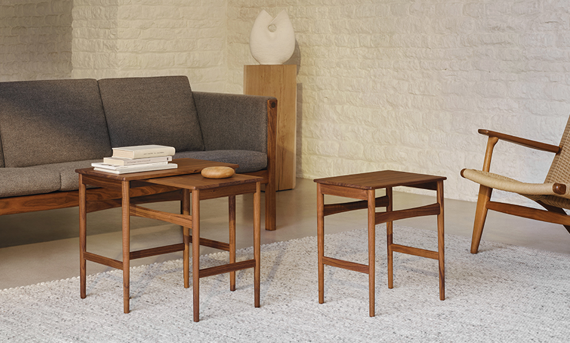 Carl Hansen & Son カール・ハンセン＆サン CH004 Nesting Tables ネスティング テーブル 3台セット サイドテーブル デザイン：ハンス・J・ウェグナー