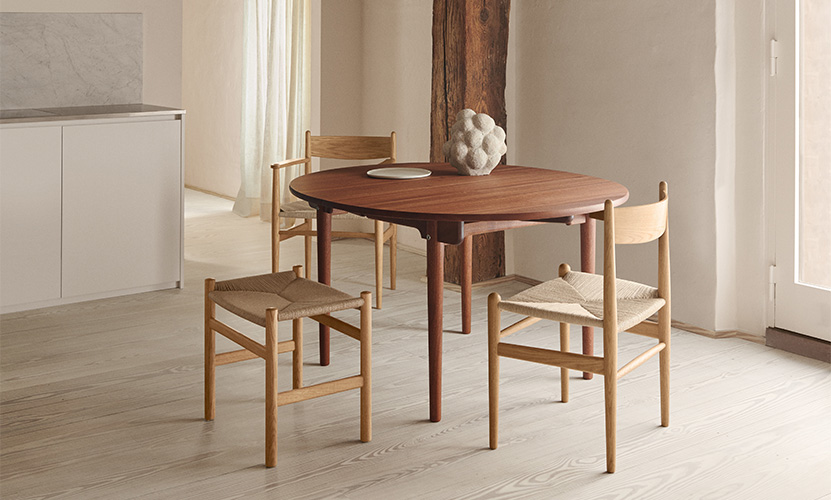 Carl Hansen & Son カール・ハンセン＆サン CH337 伸長式 ダイニングテーブル W140~200cm デザイン：ハンス・J・ウェグナー