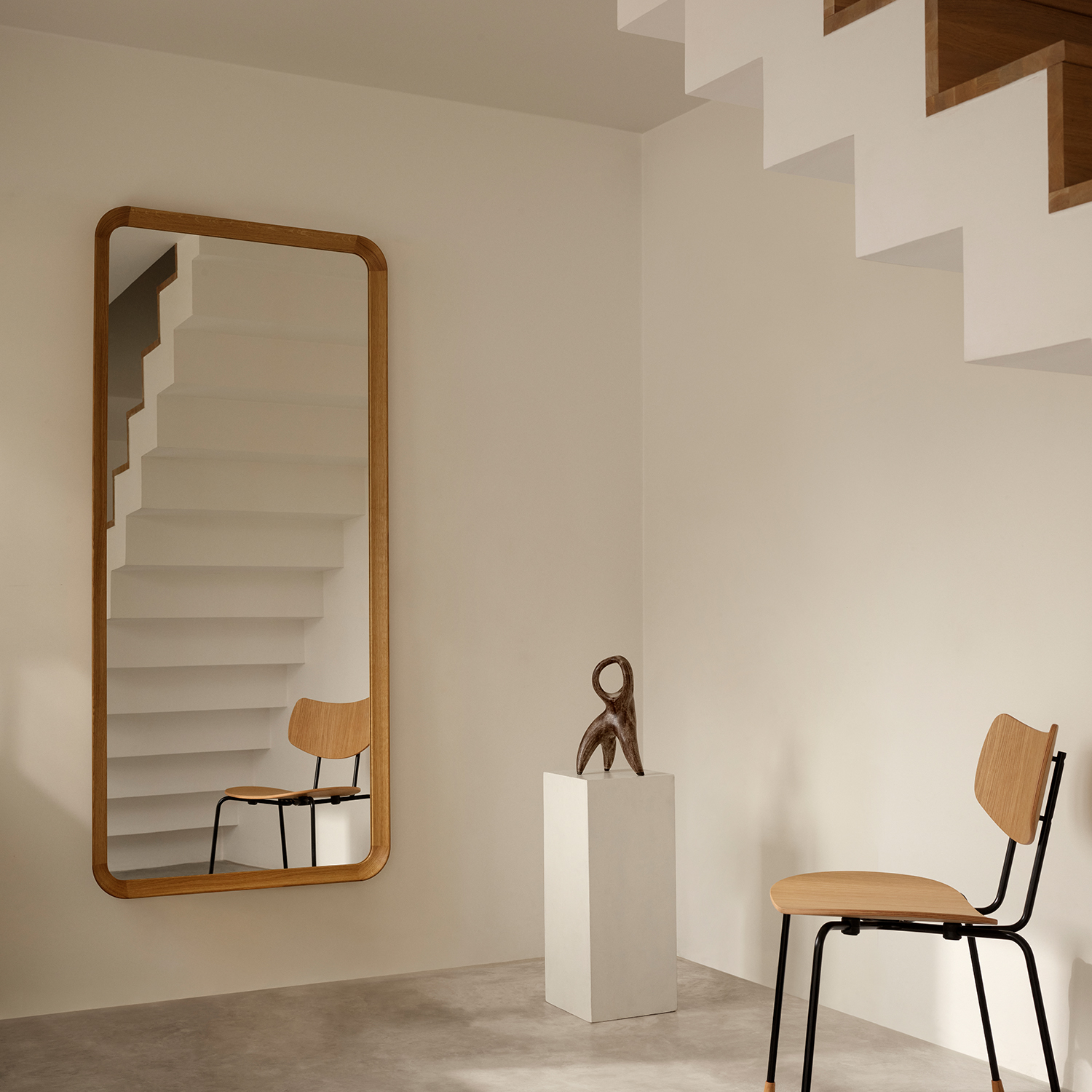 Carl Hansen & Son カール・ハンセン＆サン VLA62 Radio House Mirror ラジオハウスミラー オーク（オイルフィニッシュ） 全身鏡 デザイン：ヴィルヘルム・ラウリッツェン