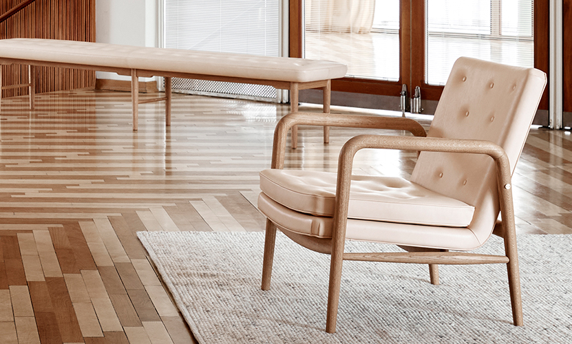 Carl Hansen & Son カール・ハンセン＆サン Foyer Series フォイエ シリーズ VLA76 ラウンジチェア 1P オーク オイル仕上げ レザー：Sif（シフ） デザイン：ヴィルヘルム・ラウリッツェン