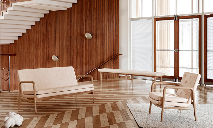 Carl Hansen & Son カール・ハンセン＆サン Foyer Series フォイエ シリーズ VLA76 ラウンジチェア 1P オーク オイル仕上げ レザー：Sif（シフ） デザイン：ヴィルヘルム・ラウリッツェン