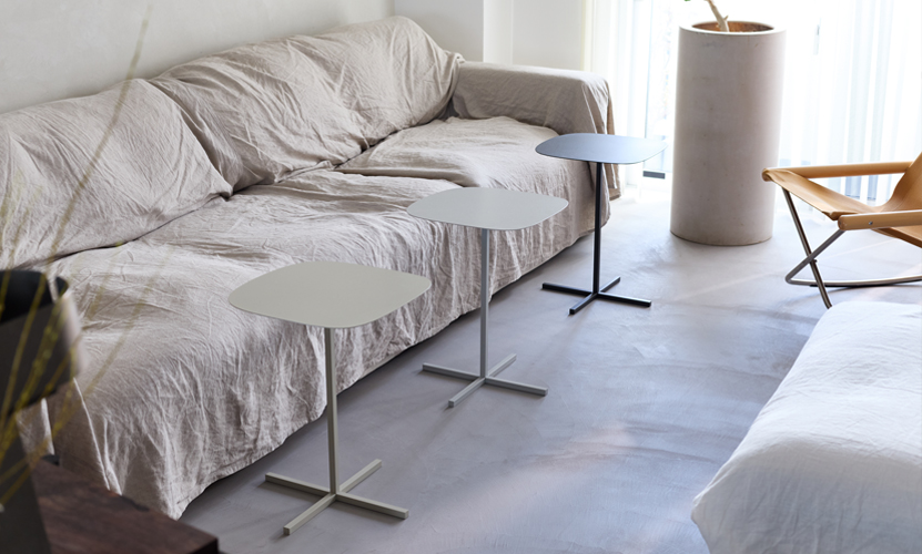 DUENDE デュエンデ SOLID STEEL TABLE ソリッド スチール テーブル DU0326 カラー：3色 デザイン：PERMANENT31