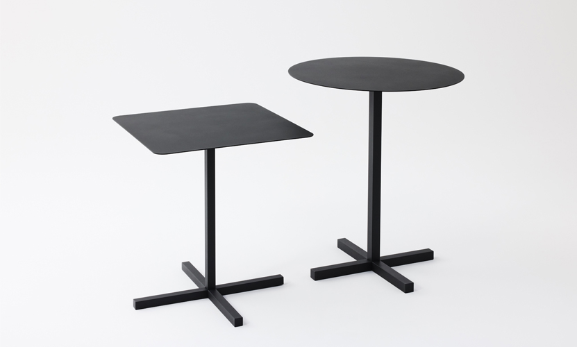 DUENDE デュエンデ SOLID STEEL HIGH DINER TABLE ROUND ソリッドスチールハイダイナーテーブル ラウンド DU0332 カラー：ダークグレー デザイン：PERMANENT31
