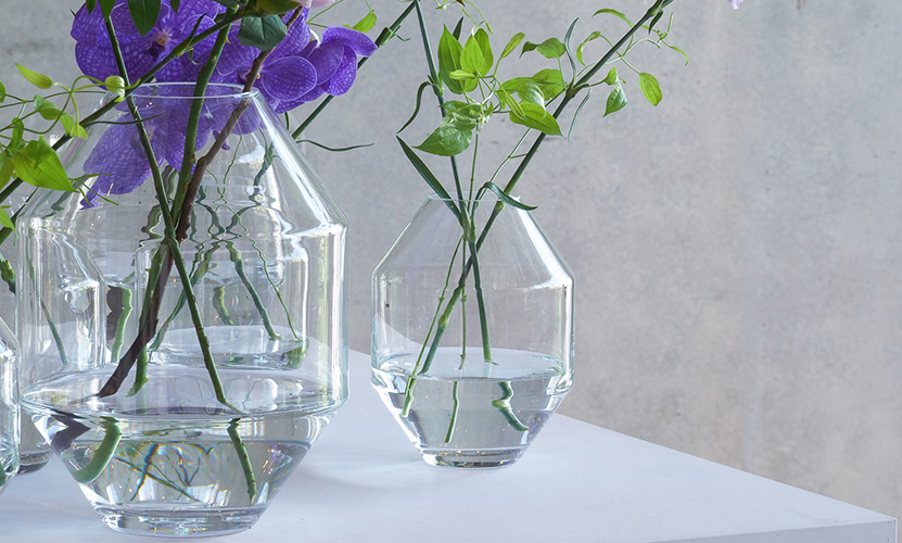 Fredericia フレデリシア Hydro Glass Vase ハイドロ グラス ベース フラワーベース 花器 花瓶 デザイン：ソフィー・エスタービー