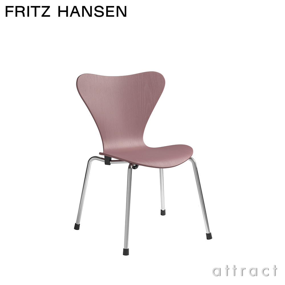 FRITZ HANSEN フリッツ・ハンセン SERIES 7 セブンチェア 3107 チェア フルパディング エッセンシャルレザー カラー：ラーバ  ベースカラー：ブラウンブロンズ粉体塗装 デザイン：アルネ・ヤコブセン | アトラクト・オンラインショップ