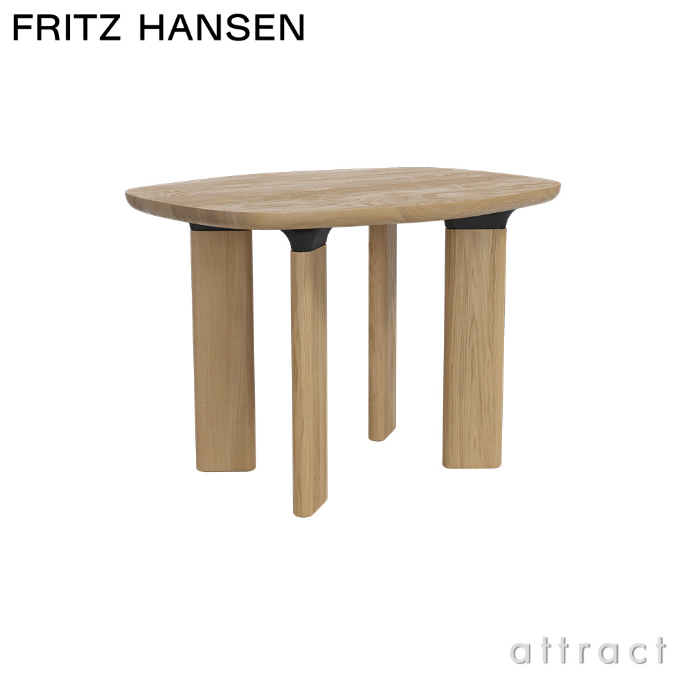 FRITZ HANSEN フリッツ・ハンセン ANALOG アナログテーブル JH43A サイドテーブル 62.1x47.35cm 無垢材ベース  カラー：オーク デザイン：ハイメ・アジョン | アトラクト・オンラインショップ