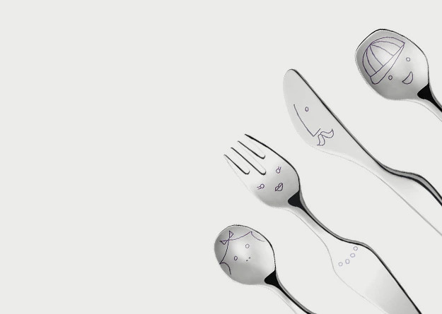 GEORG JENSEN ジョージ・ジェンセン Alfredo アルフレッド Twist Family ツイストファミリー カトラリーセット 4本入り