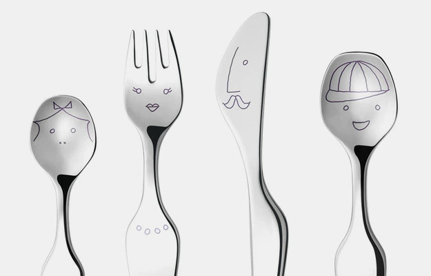 GEORG JENSEN ジョージ・ジェンセン Alfredo アルフレッド Twist Family ツイストファミリー カトラリーセット 4本入り