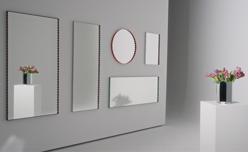 HAY ヘイ Arcs Mirror アークス ミラー Rectangle M レクタングル スクエア 50×133cm Mサイズ ウォールミラー 鏡 壁掛け鏡 四角型 ミラー デザイン：ミュラー・ヴァン・セーヴェレン