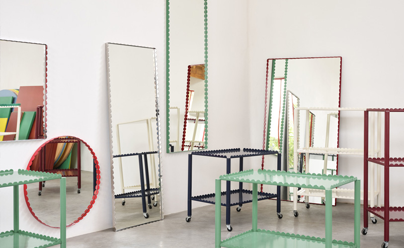 HAY ヘイ Arcs Mirror アークス ミラー Rectangle L レクタングル スクエア 72×133cm Lサイズ ウォールミラー 鏡 壁掛け鏡 四角型 ミラー デザイン：ミュラー・ヴァン・セーヴェレン