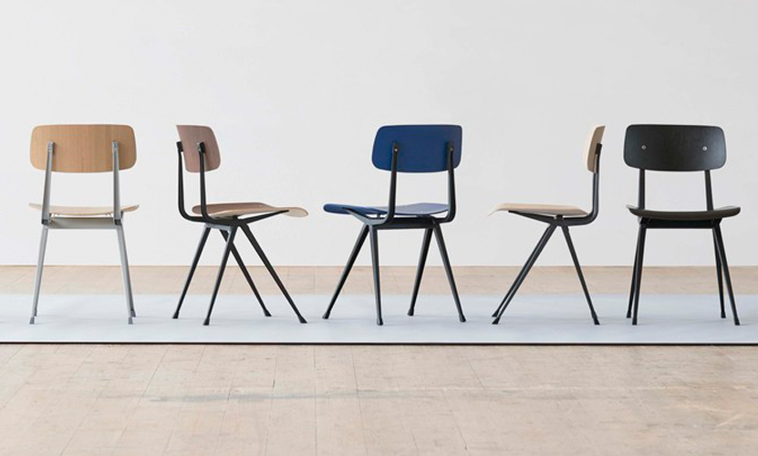 HAY ヘイ Result Chair リザルト チェア アームレス サイドチェア 椅子 スチール オーク カラー：2色 デザイン：フリソ・クラマー&ウィム・リートフェルト