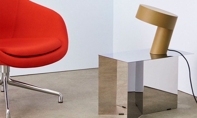HAY ヘイ Slit Table スリット テーブル Steel Oblong スチール オブロング サイドテーブル W49.5×H35.5cm ステンレススチール 塗装またはメッキ仕上げ カラー：2色 デザイン：HAY