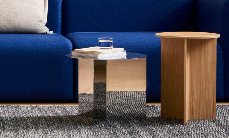 HAY ヘイ Slit Table スリット テーブル Wood High ウッド ハイ サイドテーブル Φ35×H47cm ベニヤ 合板 ウォーターラッカー塗装仕上げ カラー：6色 デザイン：HAY