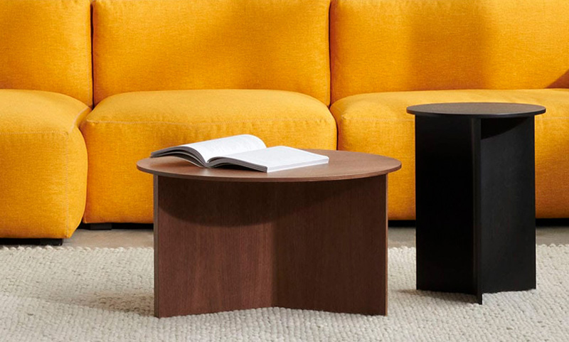 HAY ヘイ Slit Table XL スリット テーブル XL Wood Round ウッド ラウンド サイドテーブル Φ65×H35.5cm ベニヤ 合板 ウォーターラッカー塗装仕上げ カラー：3色 デザイン：HAY
