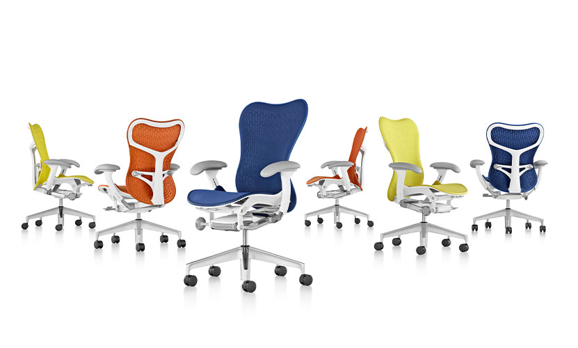 Herman Miller ハーマンミラー Mirra 2 Chair ミラ 2 チェア グラファイト バタフライ サスペンション＆ラティテュードファブリック（ブラック） アジャスタブルアーム （カーペット用キャスター） デザイン：Studio 7.5