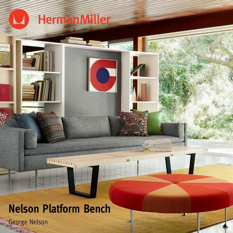 Herman Miller ハーマンミラー Nelson Platform Bench ネルソン プラットフォームベンチ サイズ：3種類 ウッドベース  トップ：メープル デザイン：ジョージ・ネルソン | アトラクト・オンラインショップ