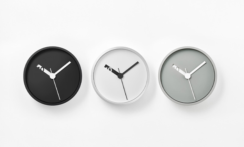 Lemnos レムノス Extra Normal Clock エクストラ ノーマル クロック RM24-07 置き時計 掛け時計 Φ130mm カラー：3色 デザイン：ロス・ミクブライド