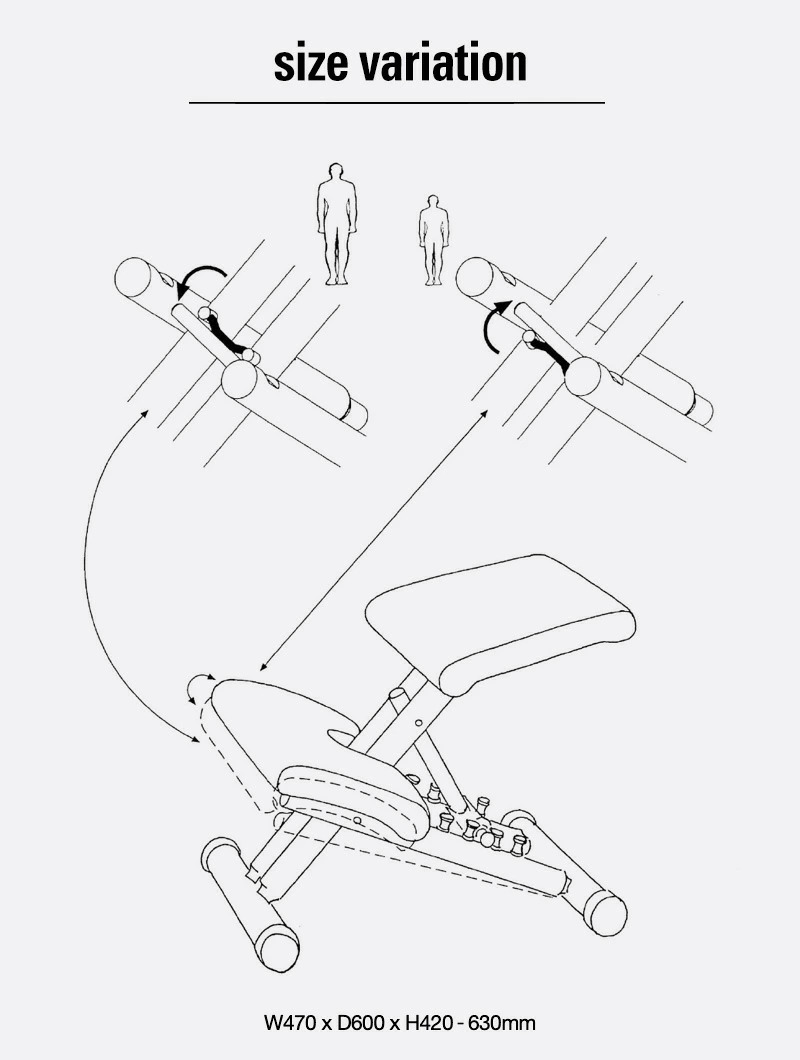 Varier ヴァリエール MULTI マルチ ワークチェア カラー：5色 デザイン：ピーター・オプスヴィック
