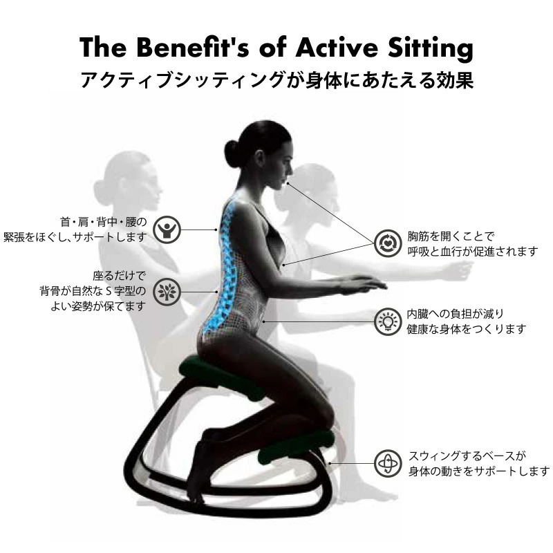 Varier ヴァリエール MULTI マルチ ワークチェア カラー：5色 デザイン：ピーター・オプスヴィック