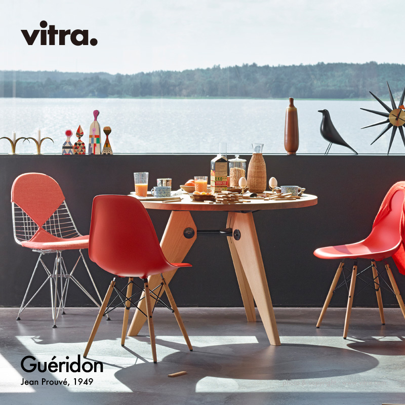 Vitra ヴィトラ Gueridon ゲリドン Φ90cm ラウンドテーブル デザイン：ジャン・プルーヴェ