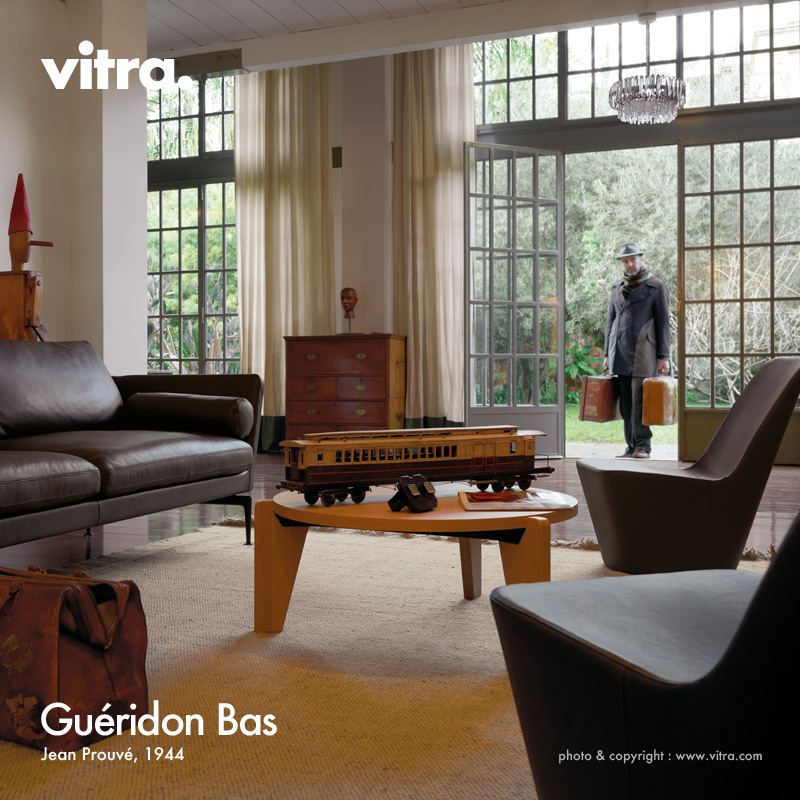 Vitra ヴィトラ Gueridon Bas ゲリドン バス Φ79cm コーヒーテーブル デザイン：ジャン・プルーヴェ