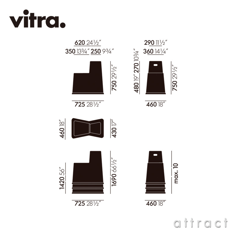 Vitra ヴィトラ Stool-Tool スツール ツール スタッキングチェア 椅子 ...