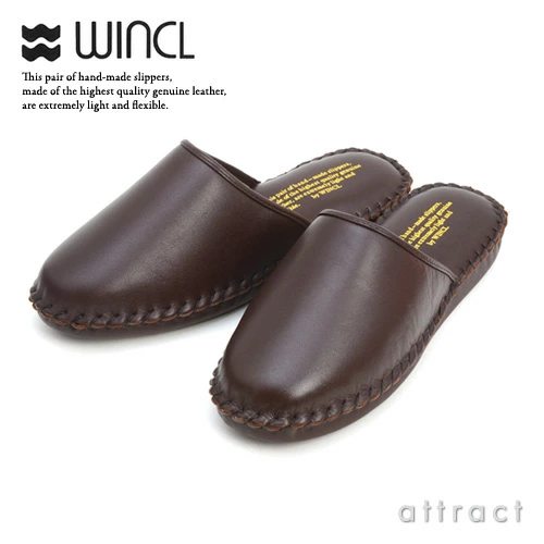 WINCL ウィンクル Leather Slippers レザースリッパ