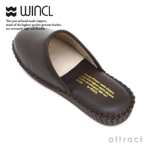 WINCL ウィンクル Leather Slippers レザースリッパ