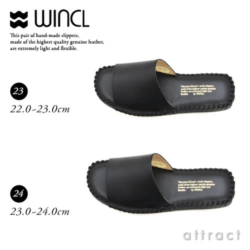 WINCL ウィンクル Leather Slippers レザースリッパ