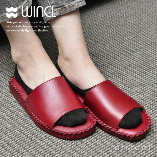 WINCL ウィンクル Leather Slippers レザースリッパ