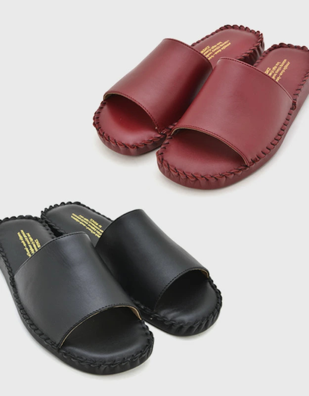 WINCL ウィンクル Leather Slippers レザースリッパ