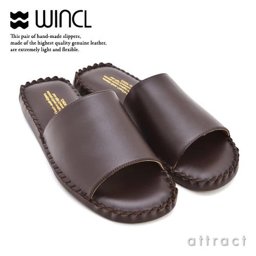 WINCL ウィンクル Leather Slippers レザースリッパ