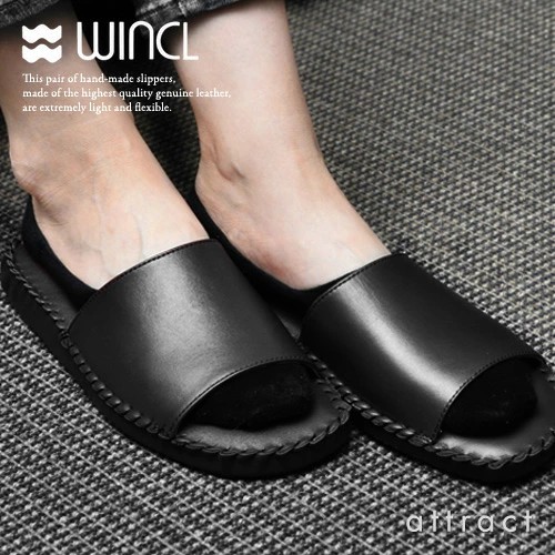 WINCL ウィンクル Leather Slippers レザースリッパ