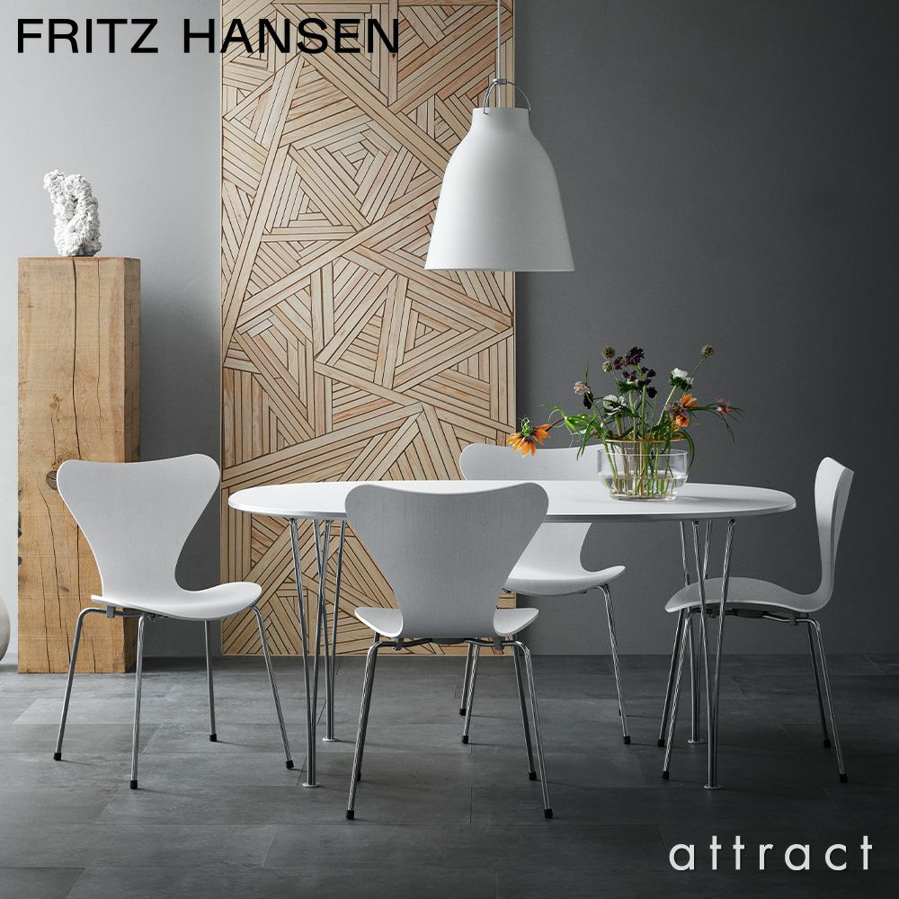  FRITZ HANSEN フリッツ・ハンセン SERIES 7 セブンチェア 3107 チェア カラードアッシュ カラー：ディープクレイ ベースカラー：クローム仕上げ デザイン：アルネ・ヤコブセン