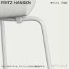FRITZ HANSEN フリッツ・ハンセン SERIES 7 セブンチェア 3107 チェア カラードアッシュ カラー：ホワイト ベースカラー：ホワイト粉体塗装 デザイン：アルネ・ヤコブセン