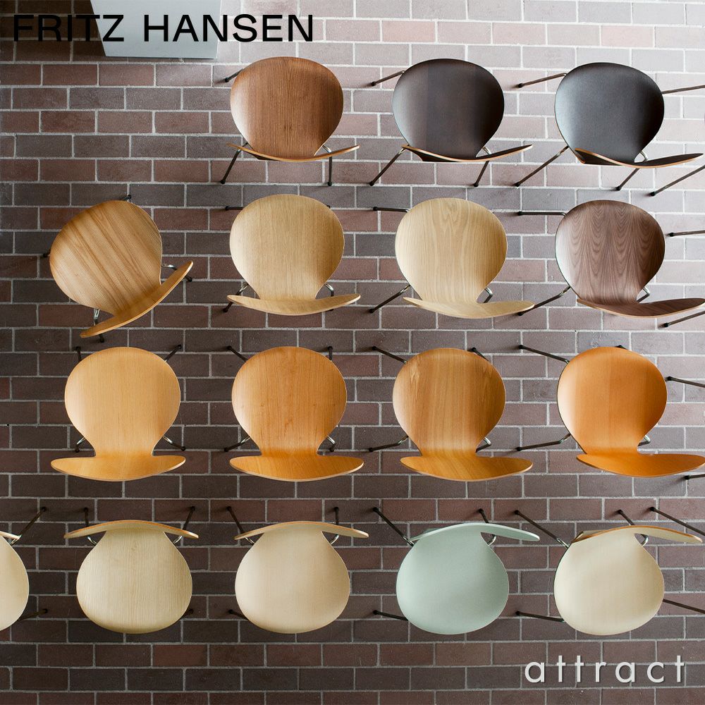 FRITZ HANSEN フリッツ・ハンセン SERIES 7 セブンチェア 3107 チェア ナチュラルウッド カラー：ビーチ ベースカラー：クローム仕上げ デザイン：アルネ・ヤコブセン