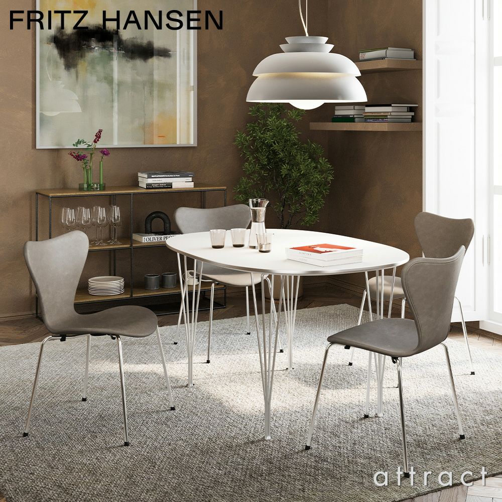 FRITZ HANSEN フリッツ・ハンセン SERIES 7 セブンチェア 3107 チェア フルパディング エッセンシャルレザー カラー：5色 ベースカラー：7色 デザイン：アルネ・ヤコブセン