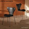 FRITZ HANSEN フリッツ・ハンセン SERIES 7 セブンチェア 3107 チェア フルパディング エッセンシャルレザー カラー：ブラック ベースカラー：クローム仕上げ デザイン：アルネ・ヤコブセン