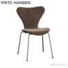 FRITZ HANSEN フリッツ・ハンセン SERIES 7 セブンチェア 3107 チェア フルパディング BELFAST ベルファスト カラー：グレーブラウン ベースカラー：クローム仕上げ デザイン：アルネ・ヤコブセン