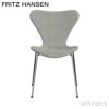 FRITZ HANSEN フリッツ・ハンセン SERIES 7 セブンチェア 3107 チェア フルパディング HALLINGDAL ハリンダル ファブリックカラー：ホワイト/グレー（110） ベースカラー：クローム仕上げ デザイン：アルネ・ヤコブセン