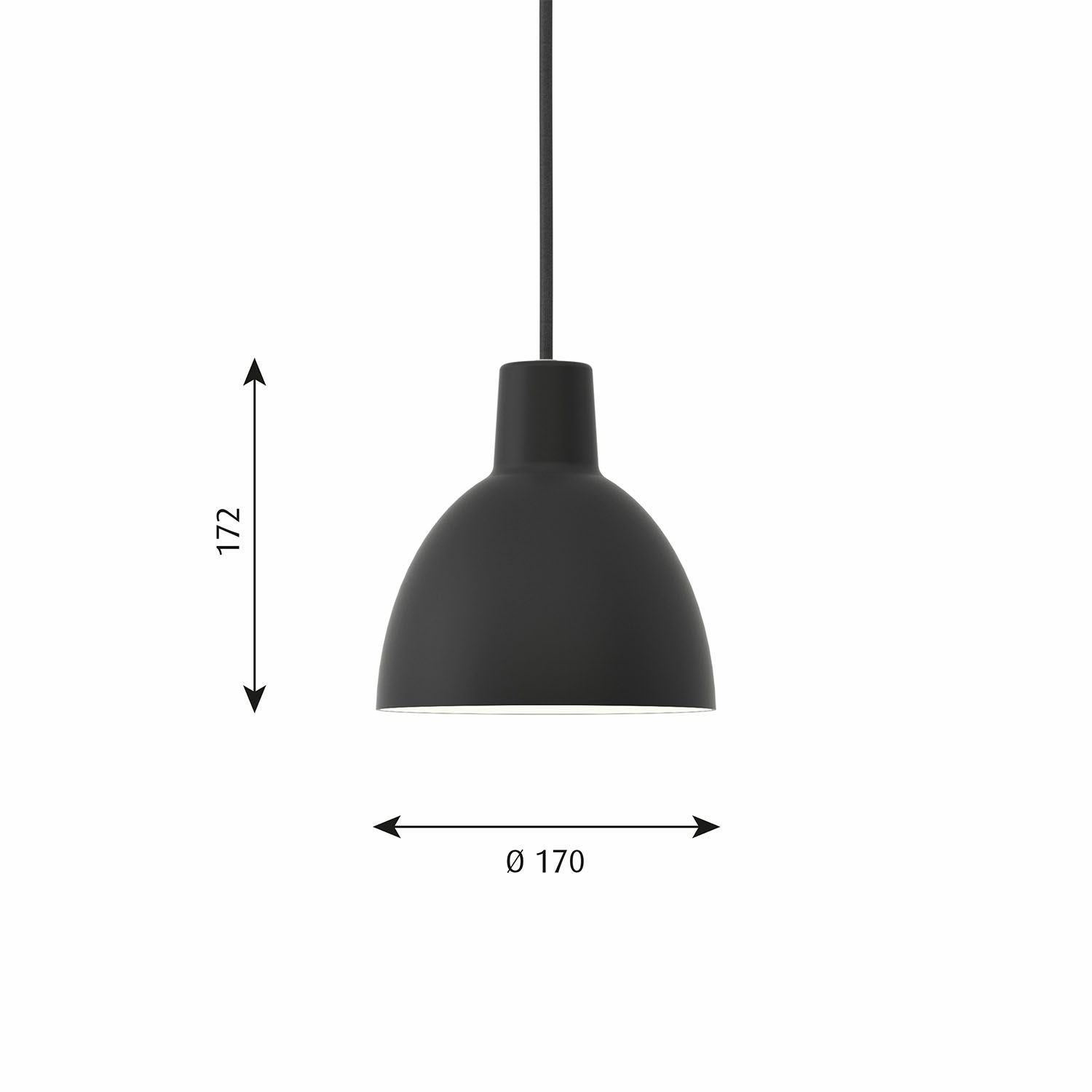 Louis Poulsen ルイスポールセン Toldbod 170 トルボー 170 ペンダントライト Φ170mm カラー：ブラック デザイン：Louis Poulsen Lighting A/S