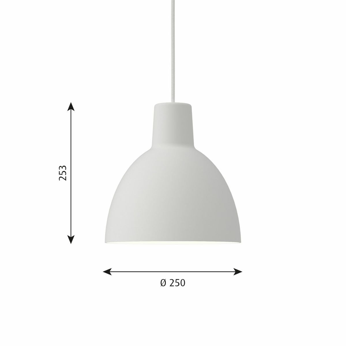 Louis Poulsen ルイスポールセン Toldbod 250 トルボー 250 ペンダントライト Φ250mm カラー：ホワイト デザイン：Louis Poulsen Lighting A/S