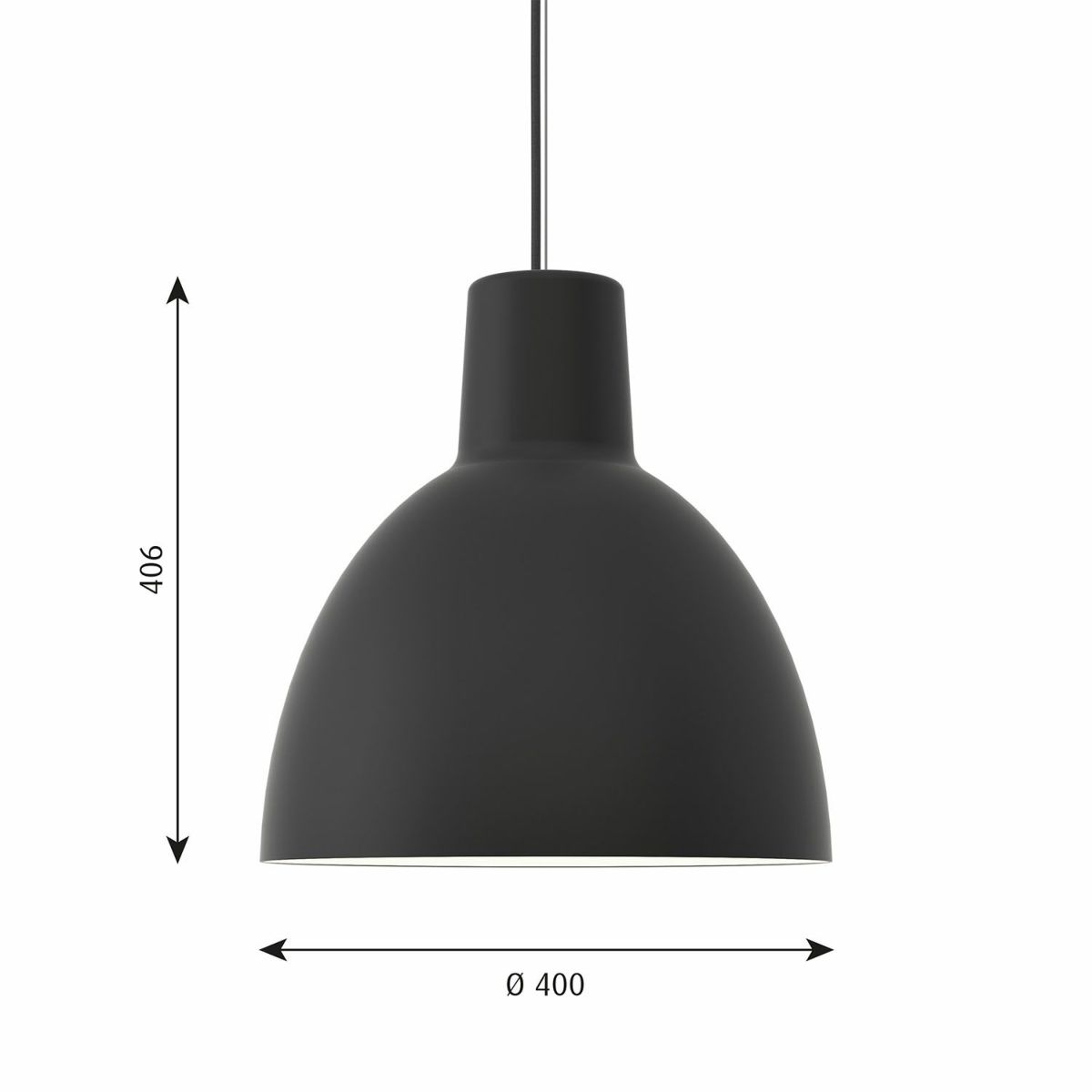Louis Poulsen ルイスポールセン Toldbod 400 トルボー 400 ペンダントライト Φ400mm カラー：ブラック デザイン：Louis Poulsen Lighting A/S